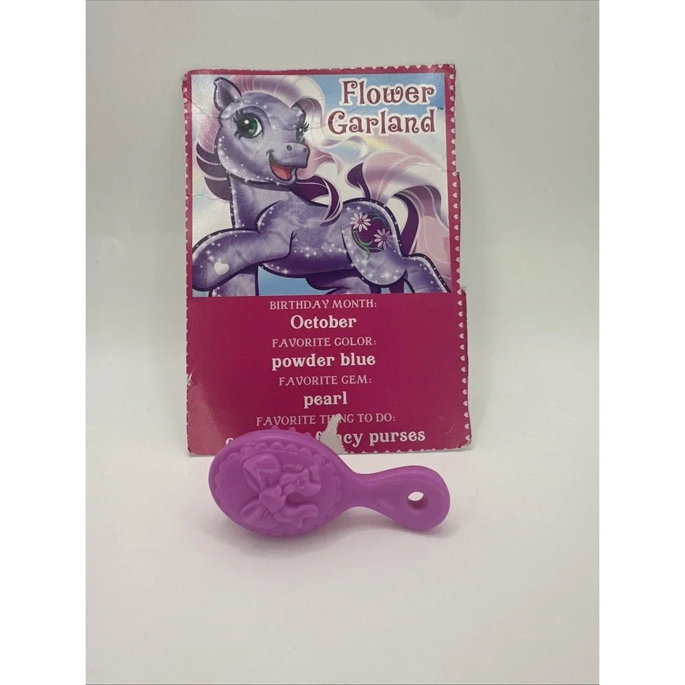 My Little Pony G3 Flower Garland Back Card & Brush Accessories Crystal Princess